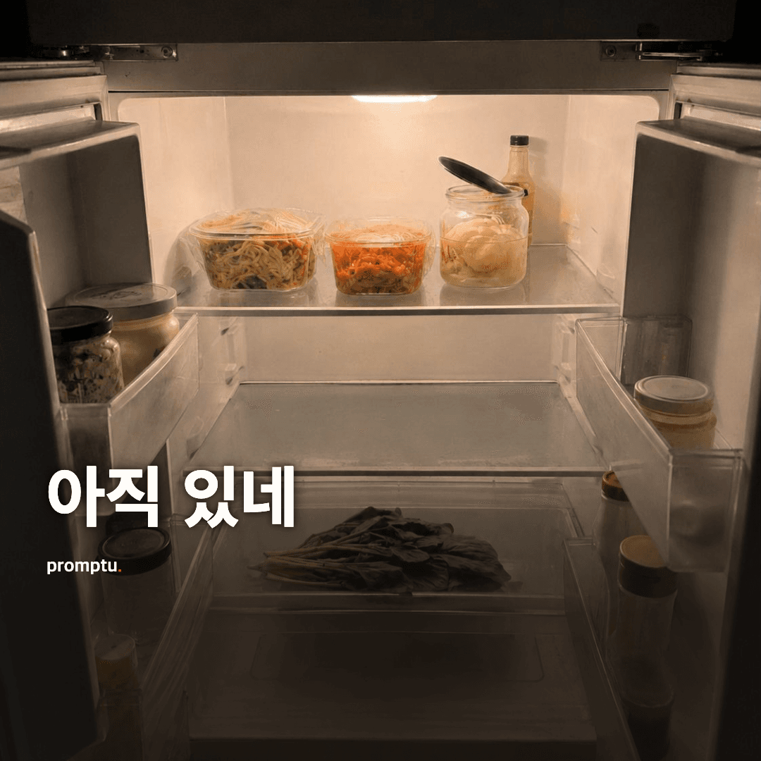내 결심들을 냉장고에 넣어 두면 이렇게 된다